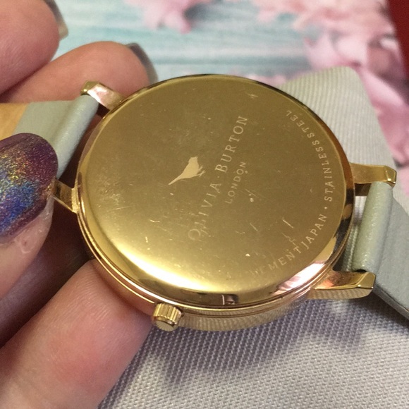 Olivia Burton Big Dial Grey Watch - Picture 3 of 7